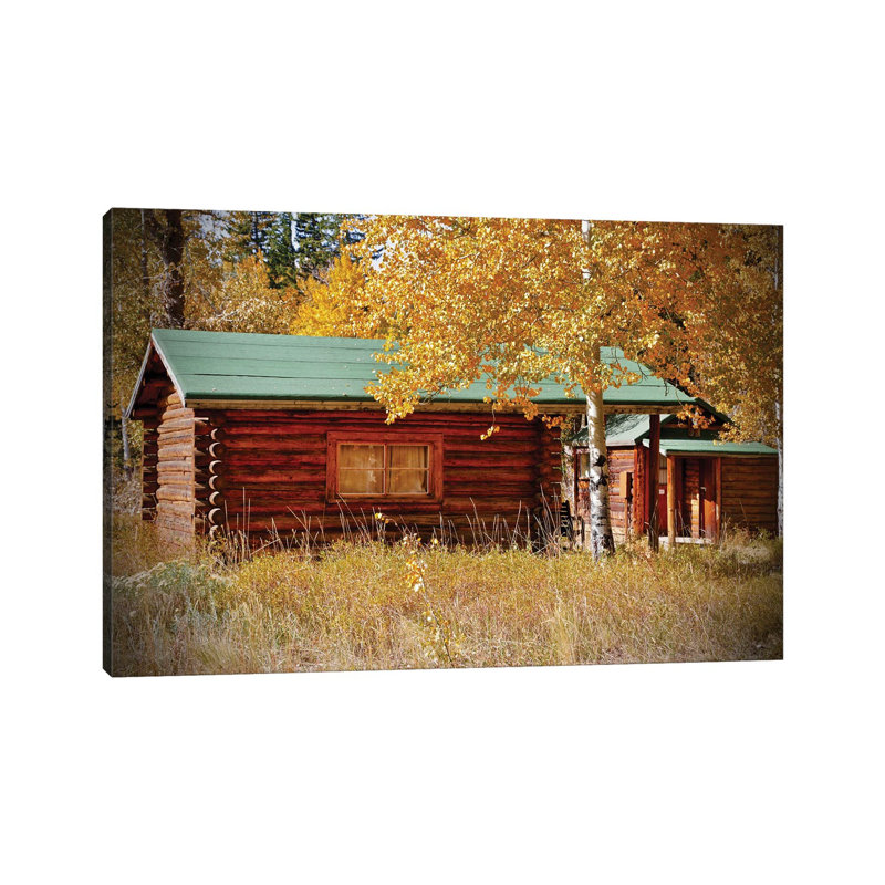 Log Cabin In The Woods, H 18 po x l 26 po x P 1,5 po