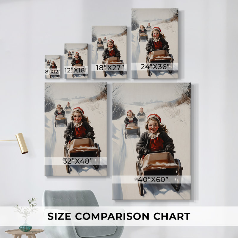 Art des Fêtes de Noël - Toile tendue avec châssis - Série 2-CCL, H 48 po x l 32 po