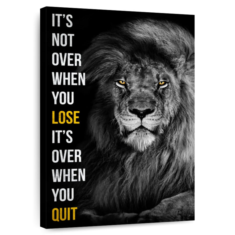 It's Over When You Quit II, 36" H x 24" W