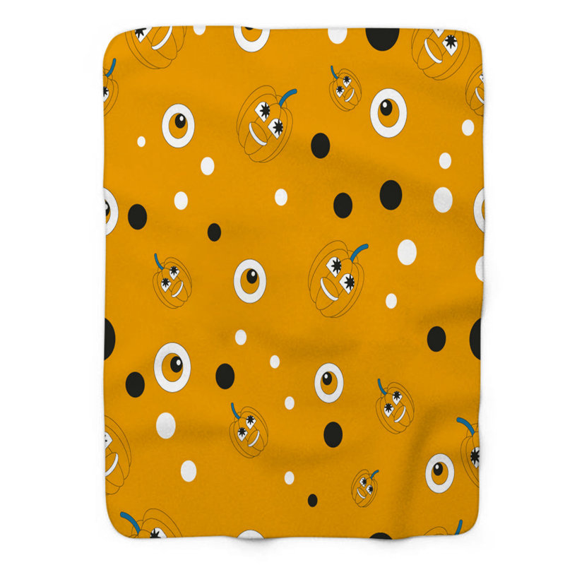 Sunny Spook - 1 Piece Premium Sherpa Blanket, Twin