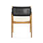 Ensemble de 2 fauteuils de salle à manger d'extérieur en bois avec coussin-1044126264