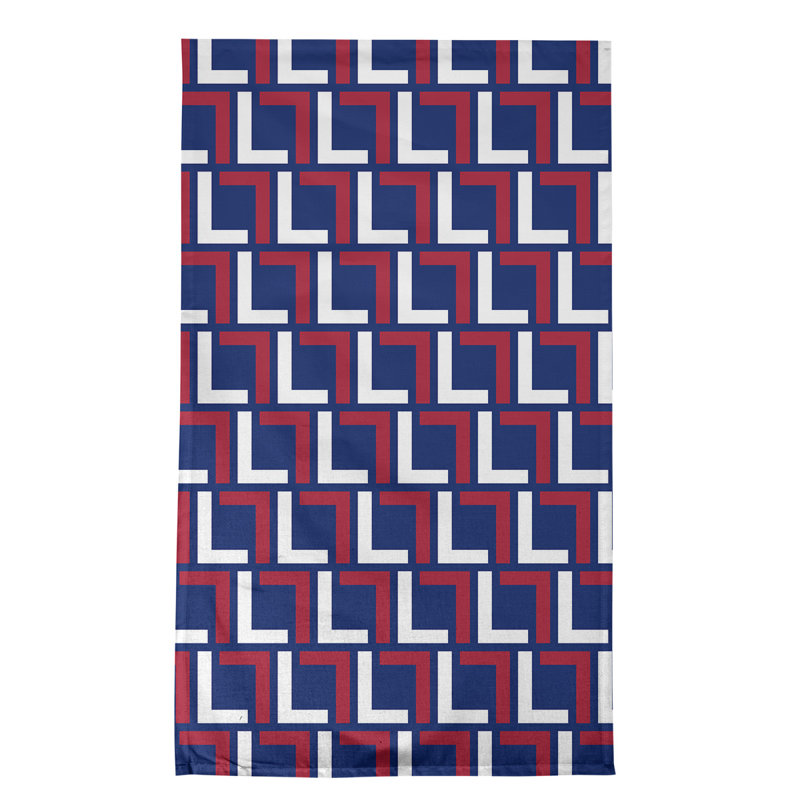 Wimpole Tea Towel Kitchen Towel, Polyester, Dark Blue/White/Red
