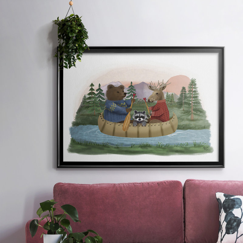 «River Trip», toile tendue avec châssis, Noir, H 18 po x l 26 po x P 1,5 po