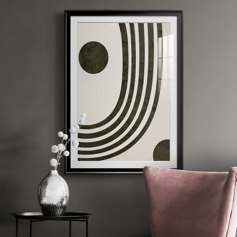 «Tubular Abstract I», reproduction encadrée de qualité supérieure, prête à être accrochée, H 26,5 po x l 36,5 po x P 1,5 po
