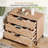3 Drawers Nightstand , 31" Large Wooden Bed Side Table-706331075