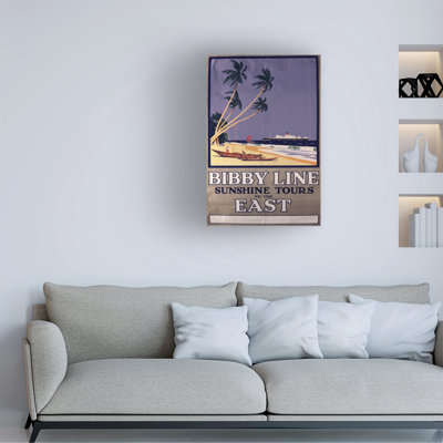 English School Bibby Line Sunshine Tours Canvas Art