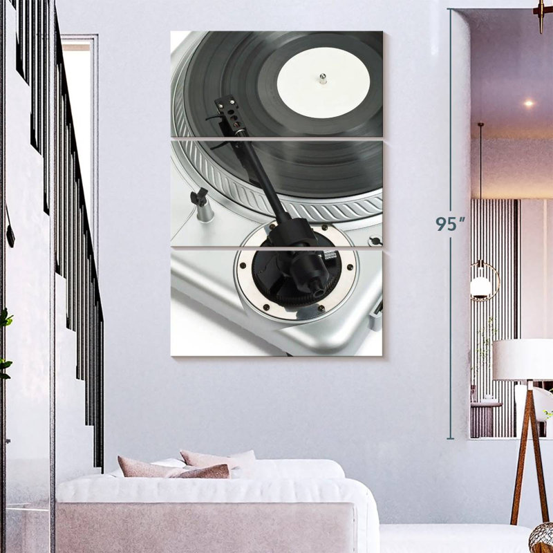 Abarca Silver Turntable, 74" H x 48" W