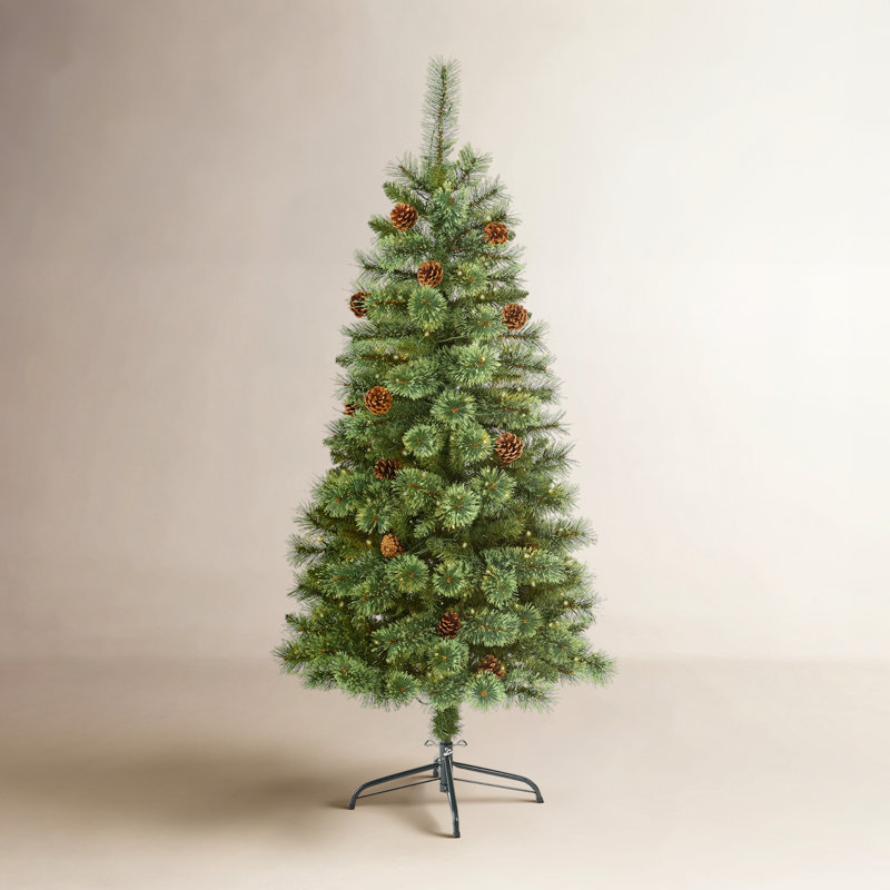 Lighted Artificial Christmas Tree, 5' H