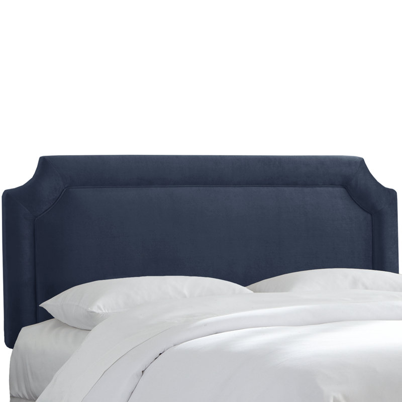 Pocola Upholstered Panel Headboard, King, Mystere Eclipse Performance Velvet