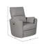 Fauteuil oscillant pivotant Frederik, givré Frederik-368355466