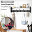 Portemanteau mural 29 po avec tablette et 5 crochets pour le rangement du vestibule