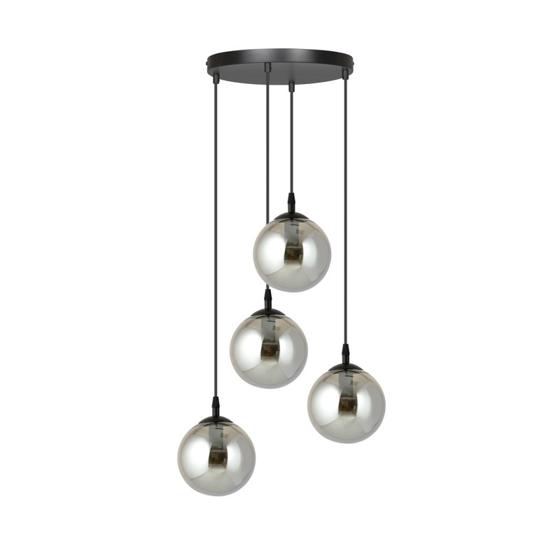 Cadesha 4 - Light Black Cluster Pendant, Graphite