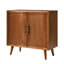 Anita Mid-Century Modern 2-Door Solid Wood Accent Cabinet With Adjustable Shelves And Cable Management-1466572040