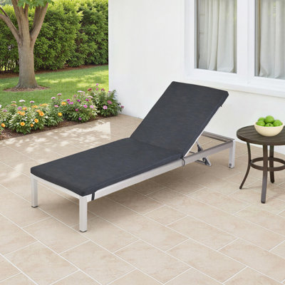Ayten 77.5" Reclining Chaise Lounge Set with Cushions