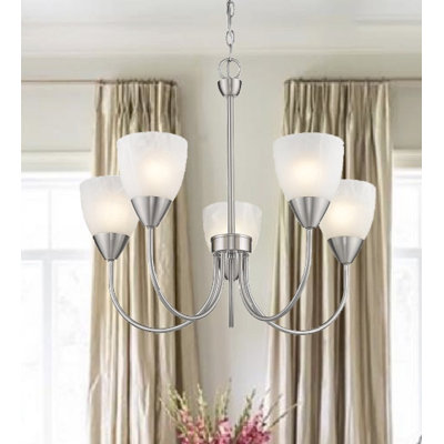 Lustre classique/traditionnel ombré 5 lumières Wentzel
