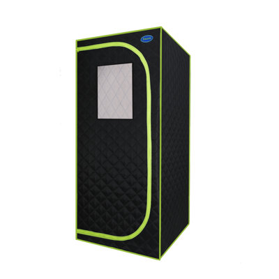 Portable Mini Plus Style Steam Sauna Tent–Personal Home Spa, With Steam Generator, Remote Control, Foldable Chair, PVC Pipes. Easy To Install,Fast Heating, With FCC & UL Certification