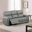 Canapé inclinable électrique Sily gris, 81 po, ports USB-118124247