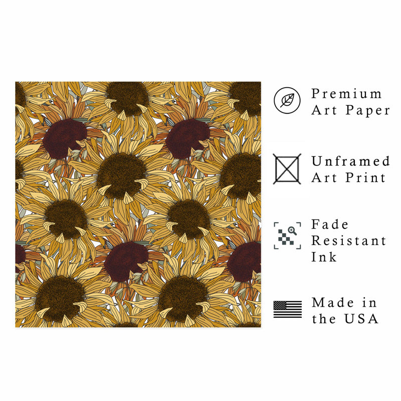 Art floral sans cadre, H 28 po x l 28 po
