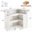 L-Shaped Home Bar Cabinet, 4-Tier Corner Liquor Bar Table-1658657202