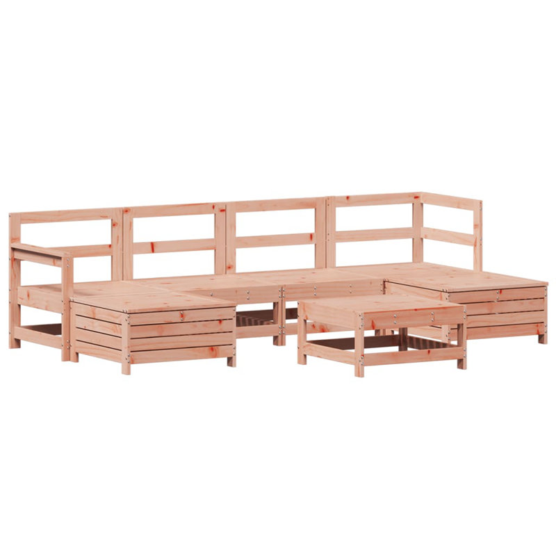 Wicker 6 - Person Garden Lounge Set