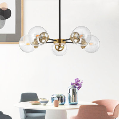 Lustre sphérique spoutnik 5 lumières 5 lumières