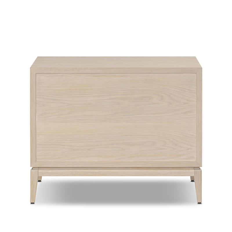 Rosenell Closed Nightstand, White