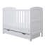 Coleby Mini Cot Bed, Under Drawer and Premium Sprung Mattress  - White