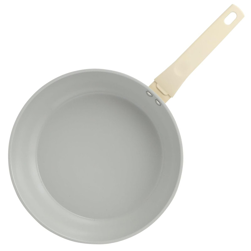 Gibson Home Barnsdall 12 Inch Nonstick Aluminum Frying Pan in Linen