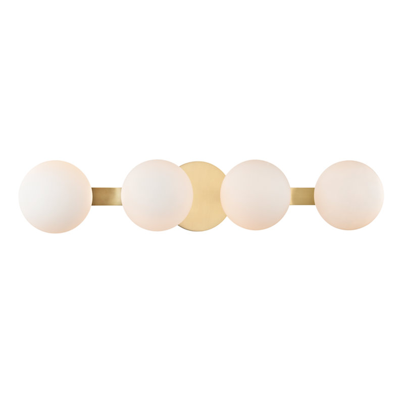 Baird 4 - Light Vanity Light, Aged Brass