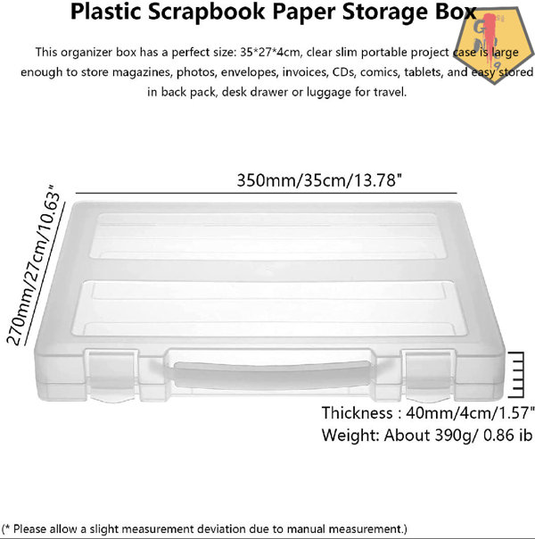 Scrapbook or Project Storage Box