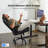 Ergonomic Computer Desk Chair With Adjustable Flip-up Arms, Lumbar Support Swivel Task Chair With Rocking Function-1137496207