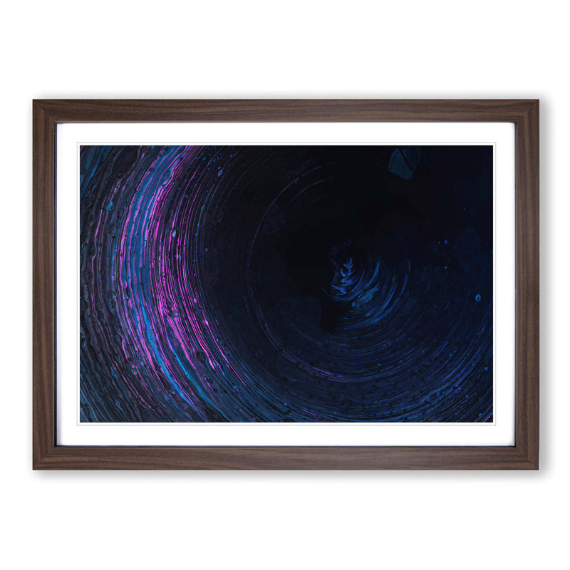 Heading Forward in Abstract - Picture Frame Painting Print, Walnut Framed, 36cm H x 48cm W x 2cm D