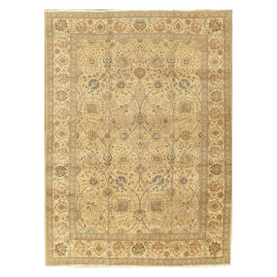 Antique One-of-a-Kind Rectangle 9'6" x 13'5" 1910s Rectangle Wool Area Rug