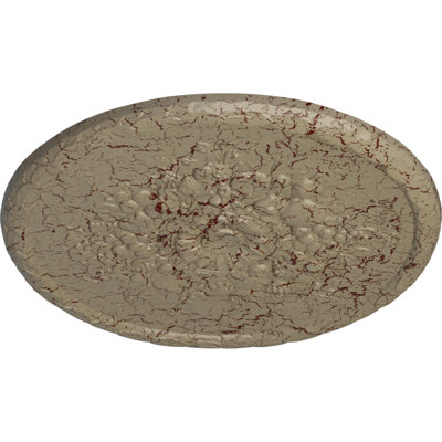 Médaillon de plafond Endurathane Anthony Harvest, DO 22 1/2 po x P 1 1/4 po (convient aux auvents jusqu'à 2 1/8 po), fini craquelé Gobi peint à la main