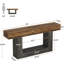 Console de style campagnard 63 po avec rangement - canapé d'entrée rustique à 2 niveaux derrière le canapé-305683511
