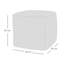 rucomfy Beanbags Corduroy Cube Footstool Bean Bag. Home Decor Accessories for Living Room, Lounge and Bedroom. Modern Furniture Square Pouffe. Machine Washable. 38 x 38 x 38cm-1079741375