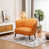 Similicuir orange