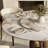 Amberly 53''/59'' Modern Round Dining Table With 360° Rotating Lazy Susan Kitchen Table For 4-10 People, One-step Installation-1711534789-1713620473