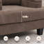 Fauteuil rembourré avec rangement intérieur pour accoudoirs-448415077