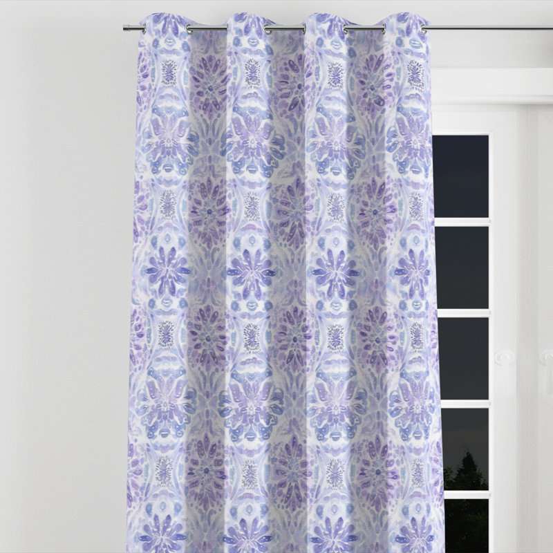 Rideaux Boho, L 52 po x L 90 po, Œillets argentés