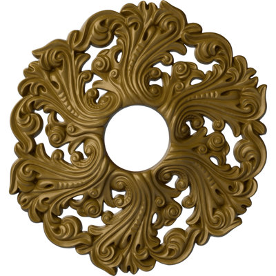 Médaillon de plafond Endurathane Bailey, DO 18 1/8 po x P 3/4 po (convient aux auvents jusqu'à 4 po), finition étain peinte à la main
