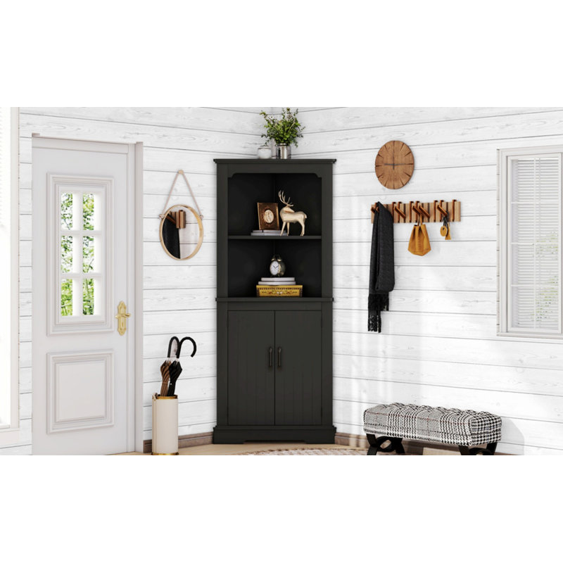 Grande armoire d'angle avec portes pour le salon, la salle de bain, la salle à manger, la cuisine et l'armoire de rangement intérieure