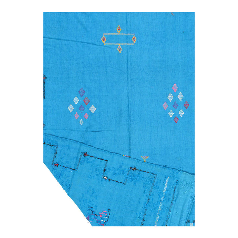 Tapis unique Malibu des années 1970 de 4 pi 9 po x 7 pi 5 po Kerkhoven