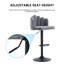 Karlshamn Swivel Upholstered Adjustable Height Counter Stool-1194274873