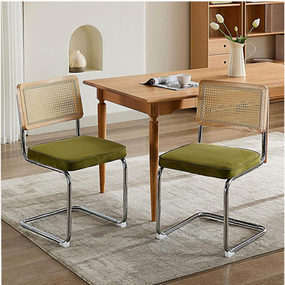 Ensemble de 2 chaises de salle à manger de style Mid-Century moderne