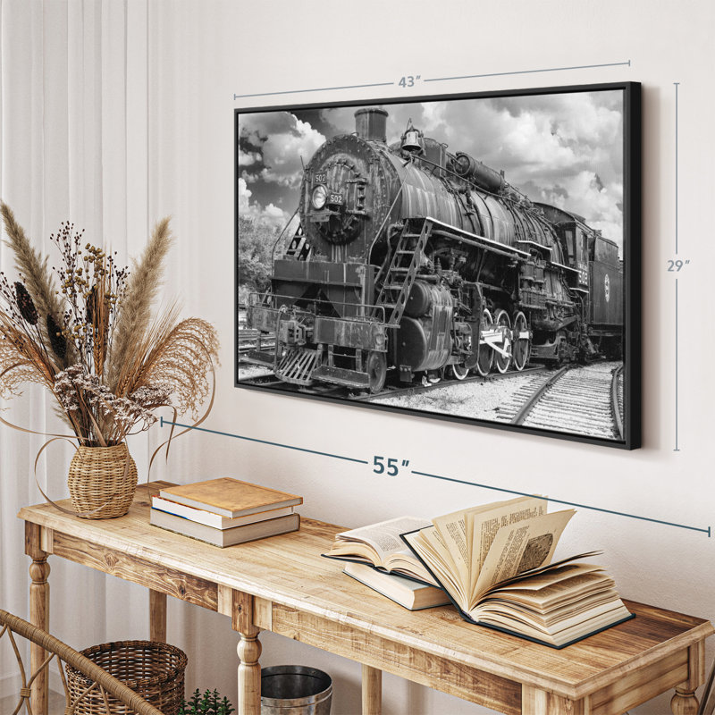 " Steam Engine Train Wall Art ", 29" H x 43" W