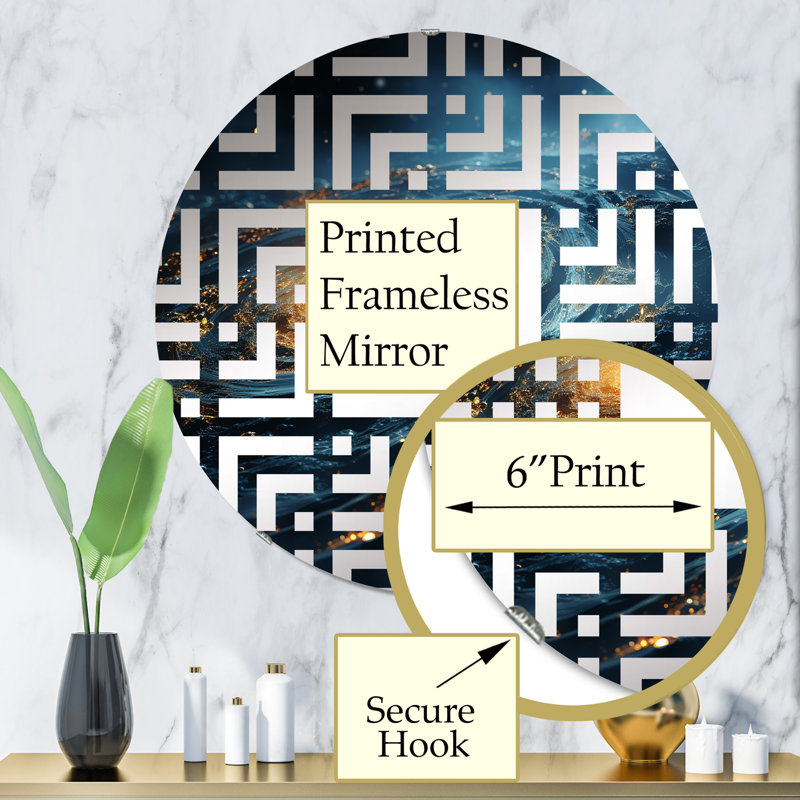 Circle Wall Mirror, 31.4" x 31.4"