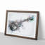 An Electric Guitar in Abstract - Picture Frame Painting Print-55682387-55682386