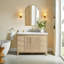 Ensemble de meuble-lavabo simple 48 po avec plateau en quartz Sianni-686723027