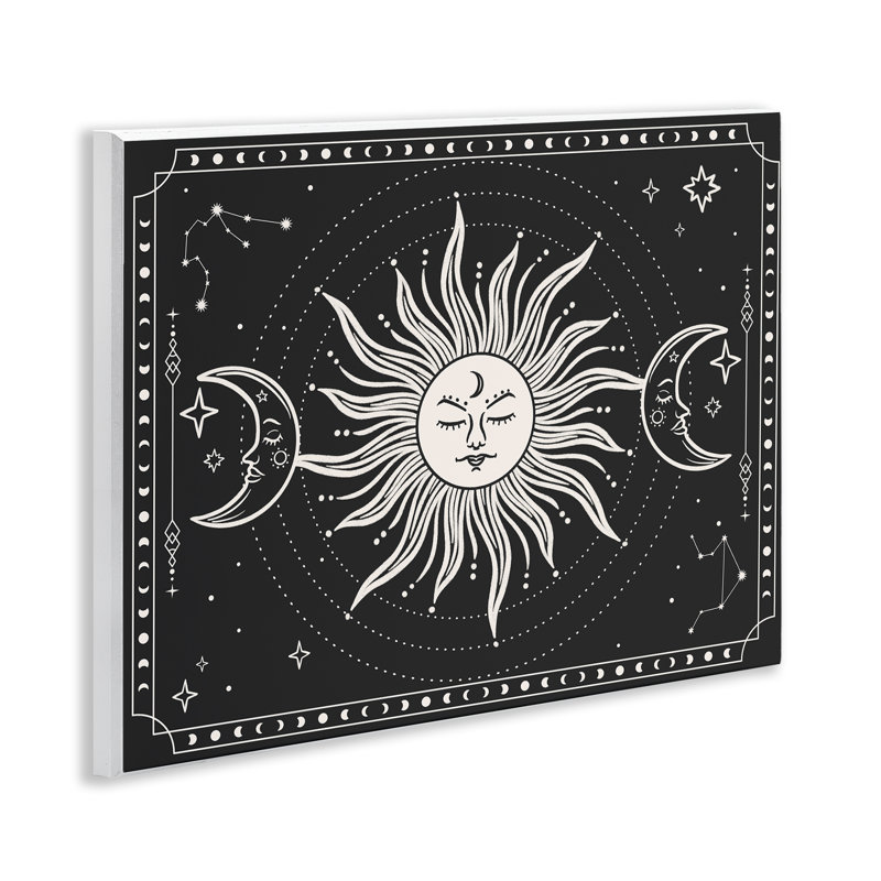 «Astrology Sun & Moon», art mural par JJ Design House LLC